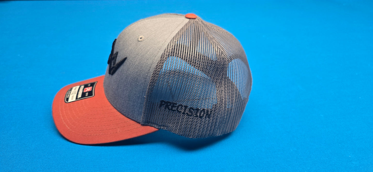 Precision Snapback Burnt Orange on Gray