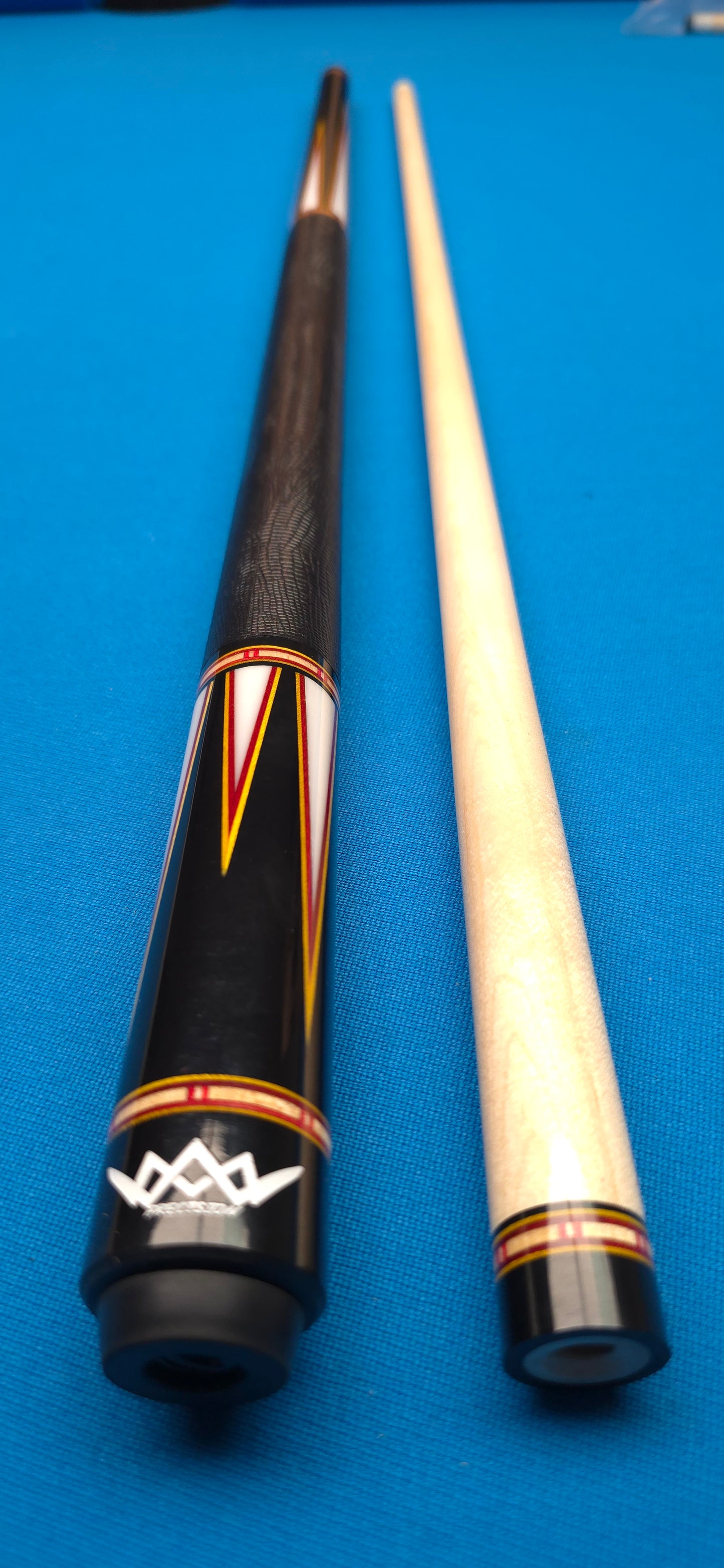 Precision Inlayed No. 2 – Ebony with Gold and Orange color Inlay