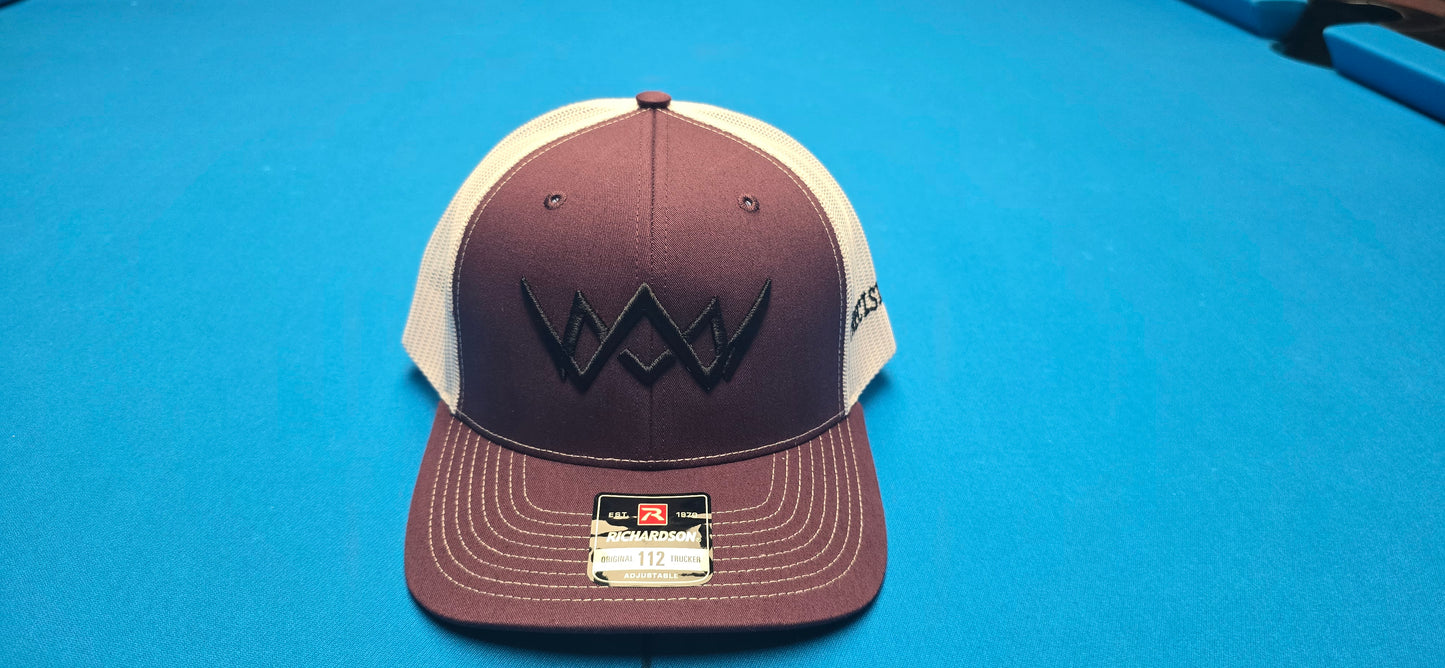 Precision Snapback Maroon on White