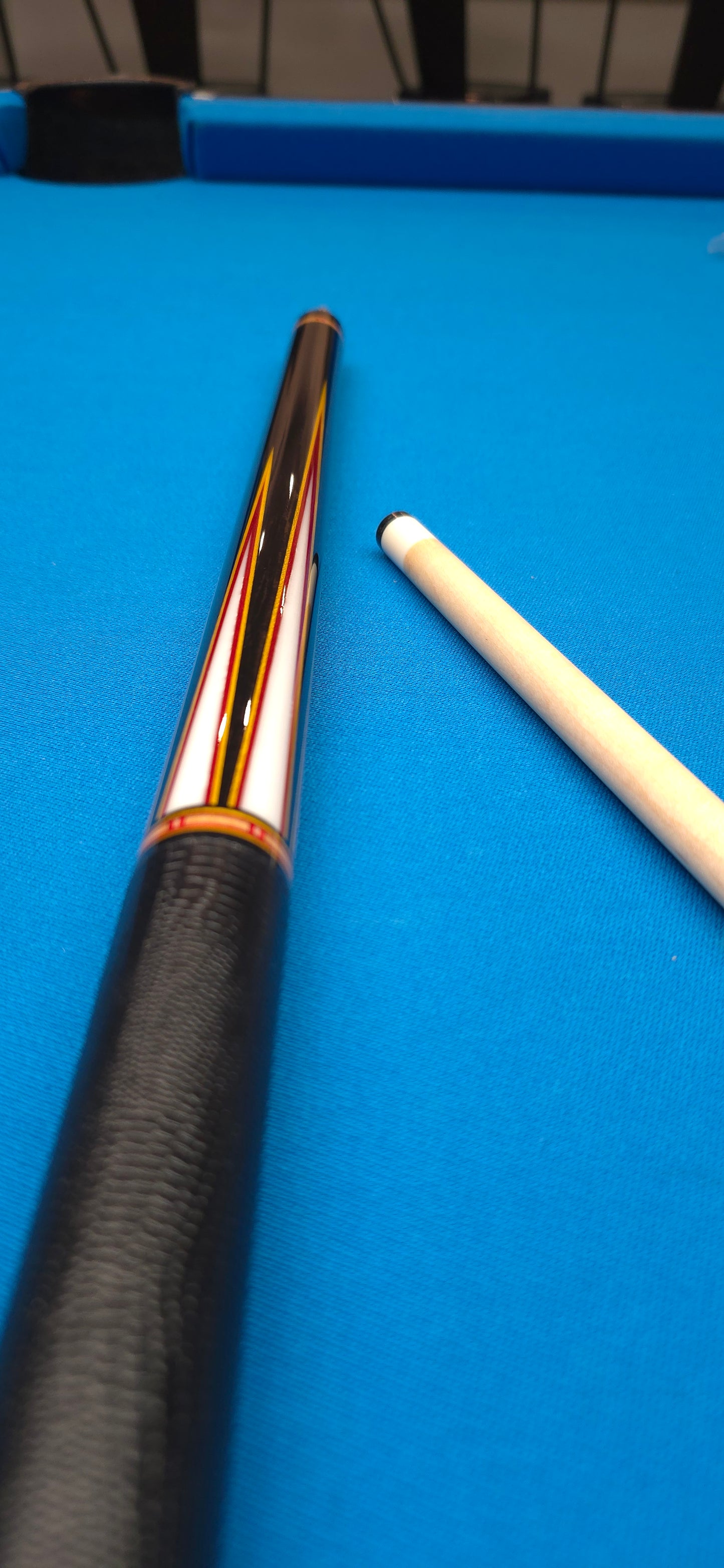 Precision Inlayed No. 2 – Ebony with Gold and Orange color Inlay