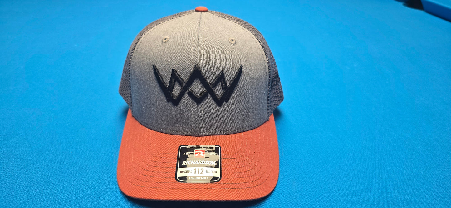 Precision Snapback Burnt Orange on Gray