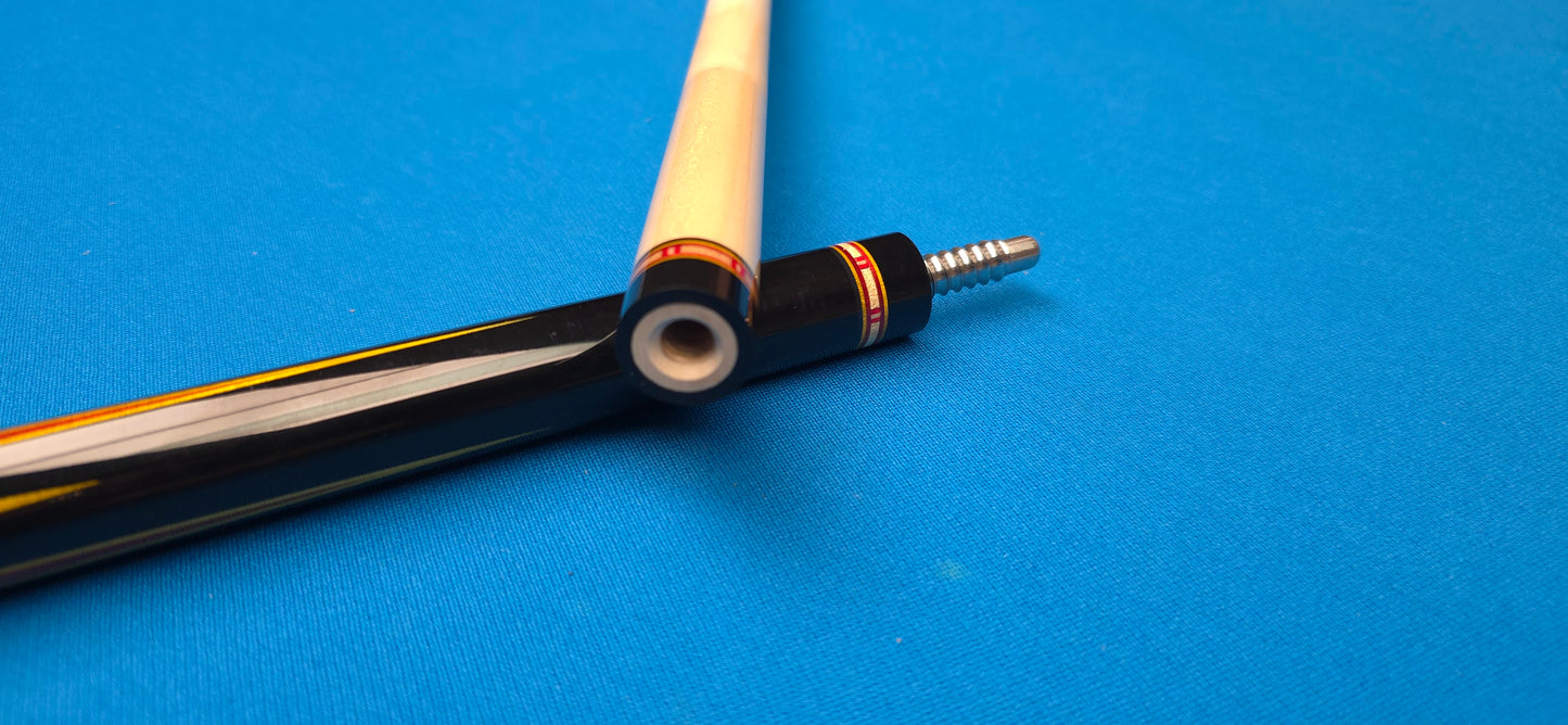 Precision Inlayed No. 2 – Ebony with Gold and Orange color Inlay