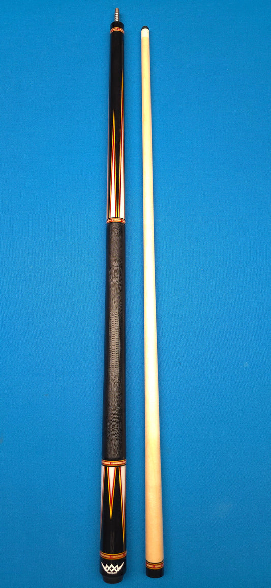 Precision Inlayed No. 2 – Ebony with Gold and Orange color Inlay