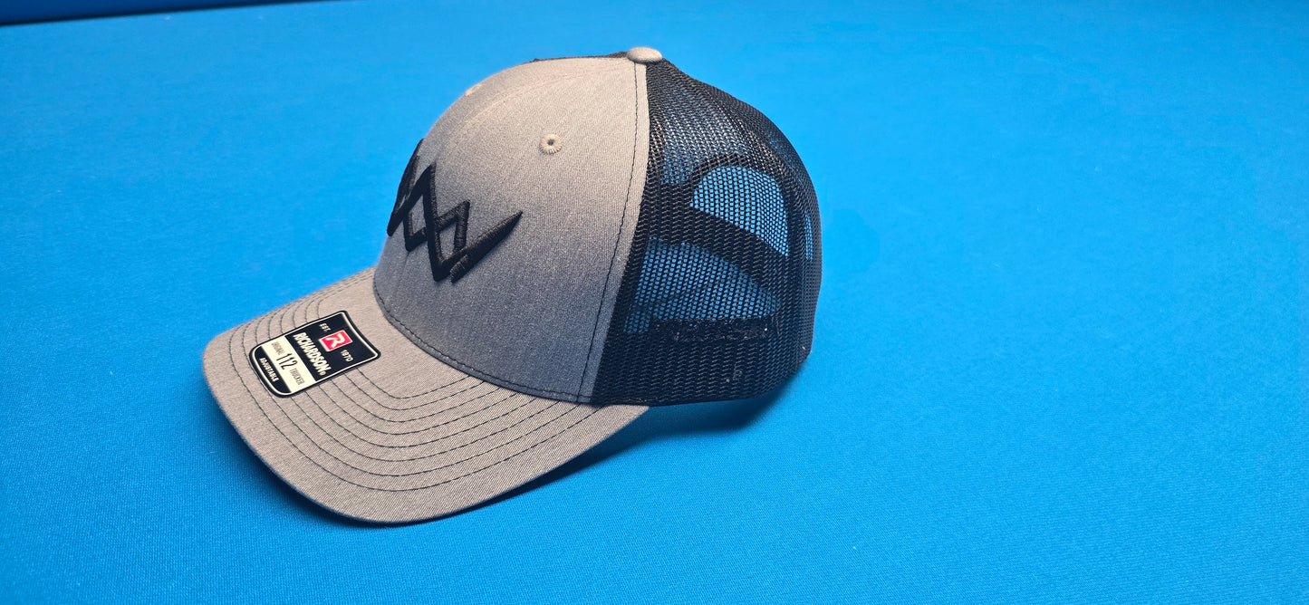 Precision Snapback Gray on Black