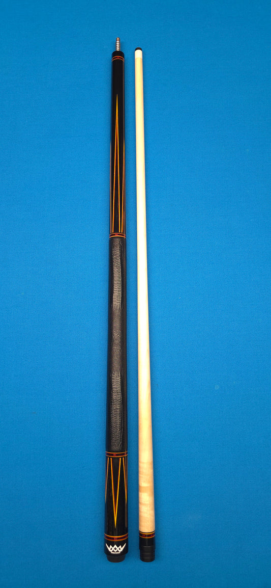 Precision Inlayed No. 4 – Ebony & Bocote with Orange-Gold Inlay