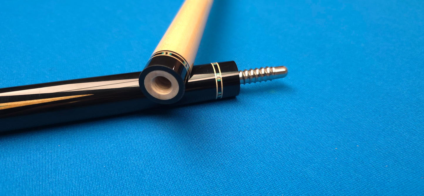 Precision Inlayed No. 1 – Ebony with Blue-Green Inlay