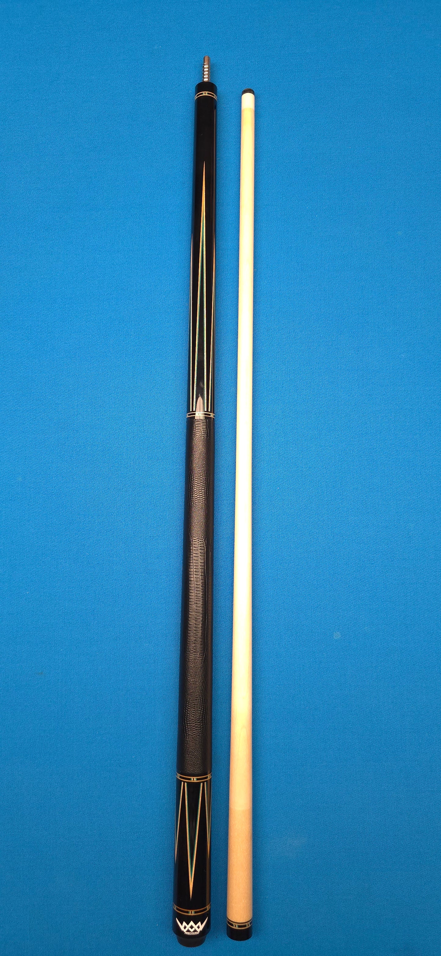 Precision Inlayed No. 1 – Ebony with Blue-Green Inlay