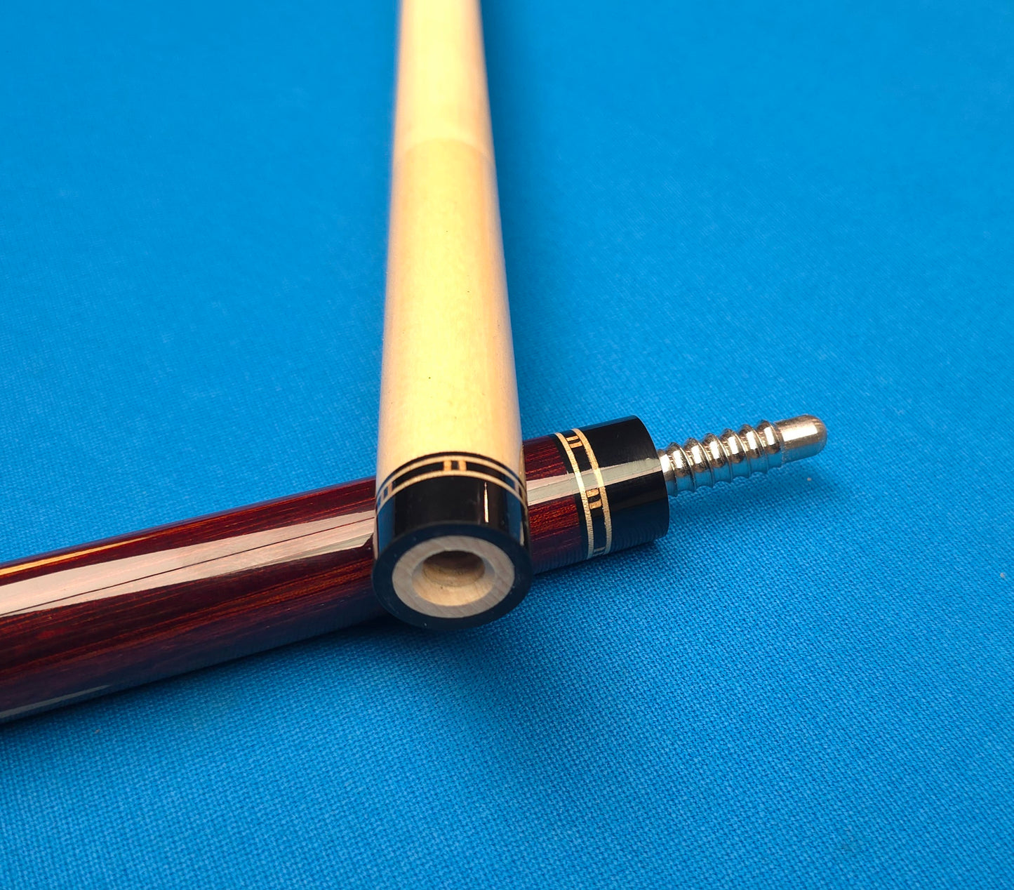 Precision Inlayed No. 6 – Cocobolo & Curly Maple with Ebony Joint