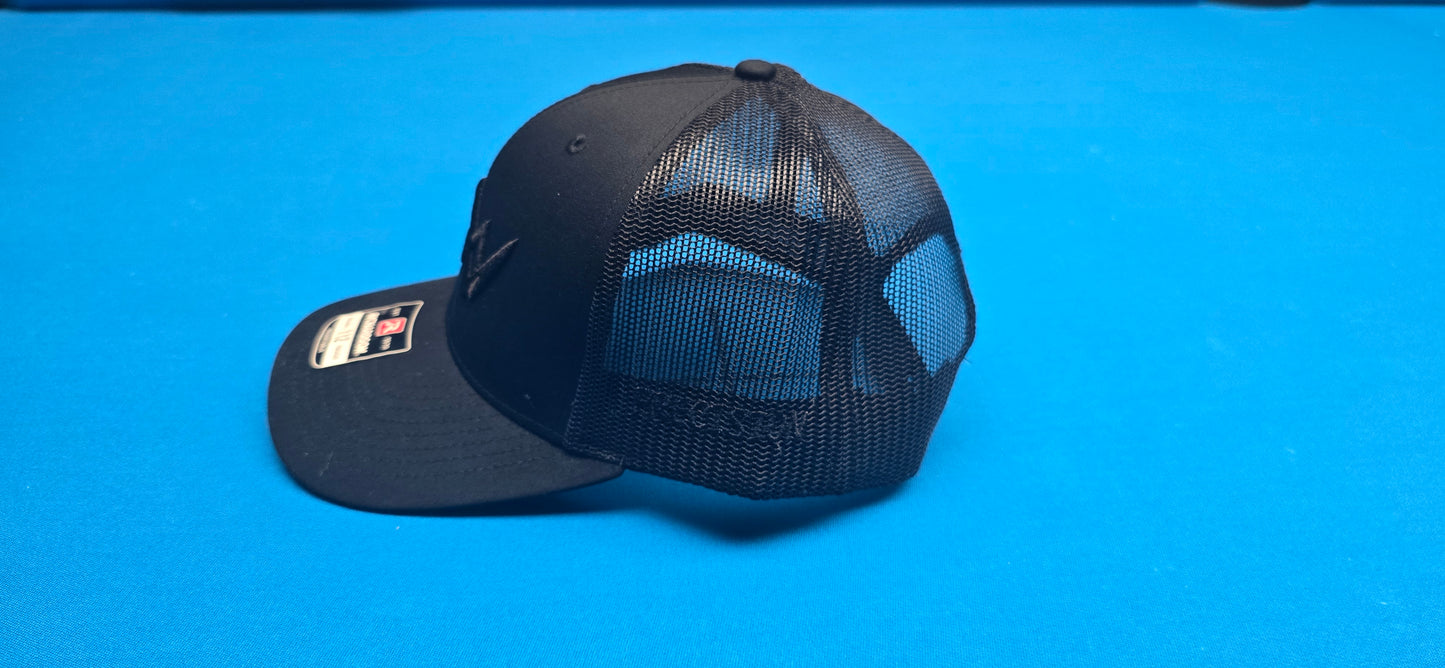 Precision Snapback Black on Black