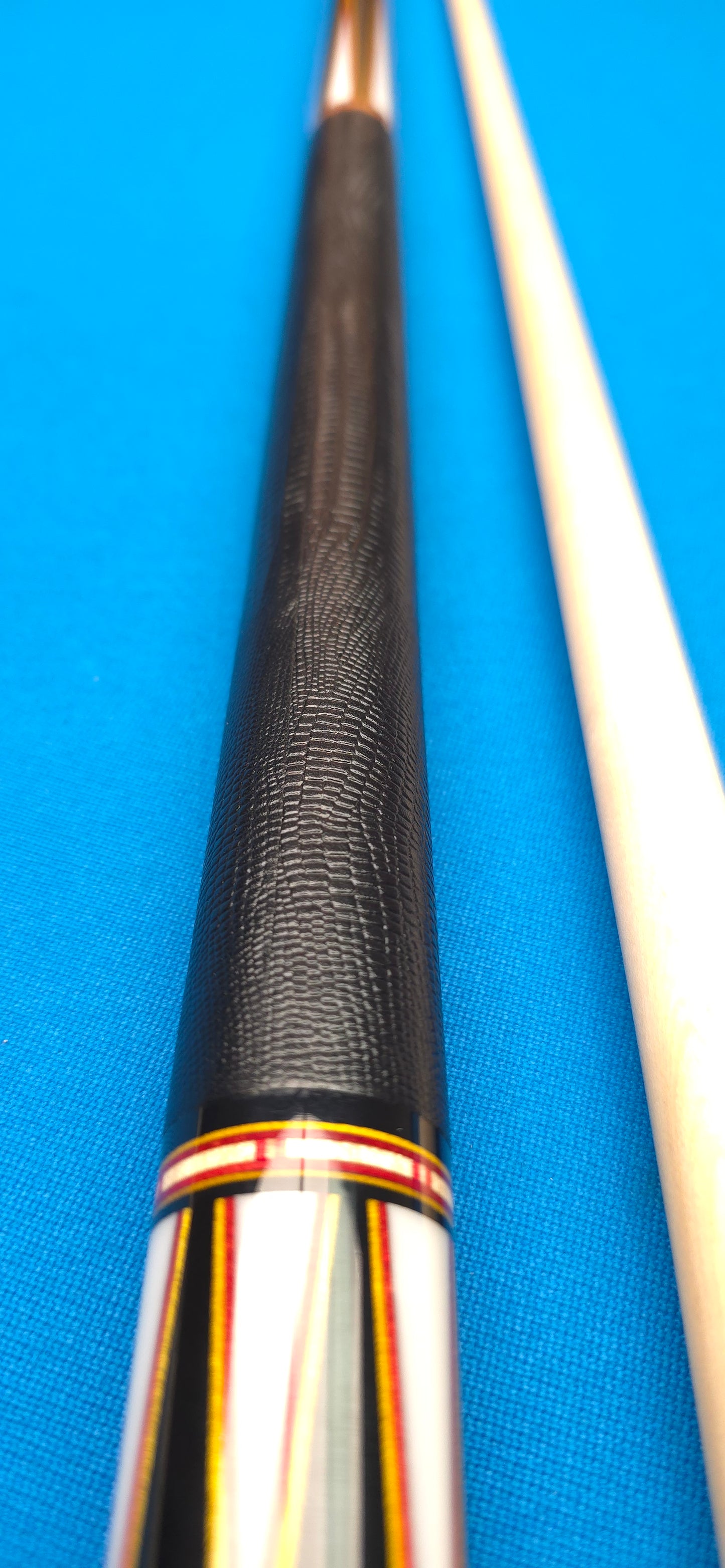 Precision Inlayed No. 2 – Ebony with Gold and Orange color Inlay
