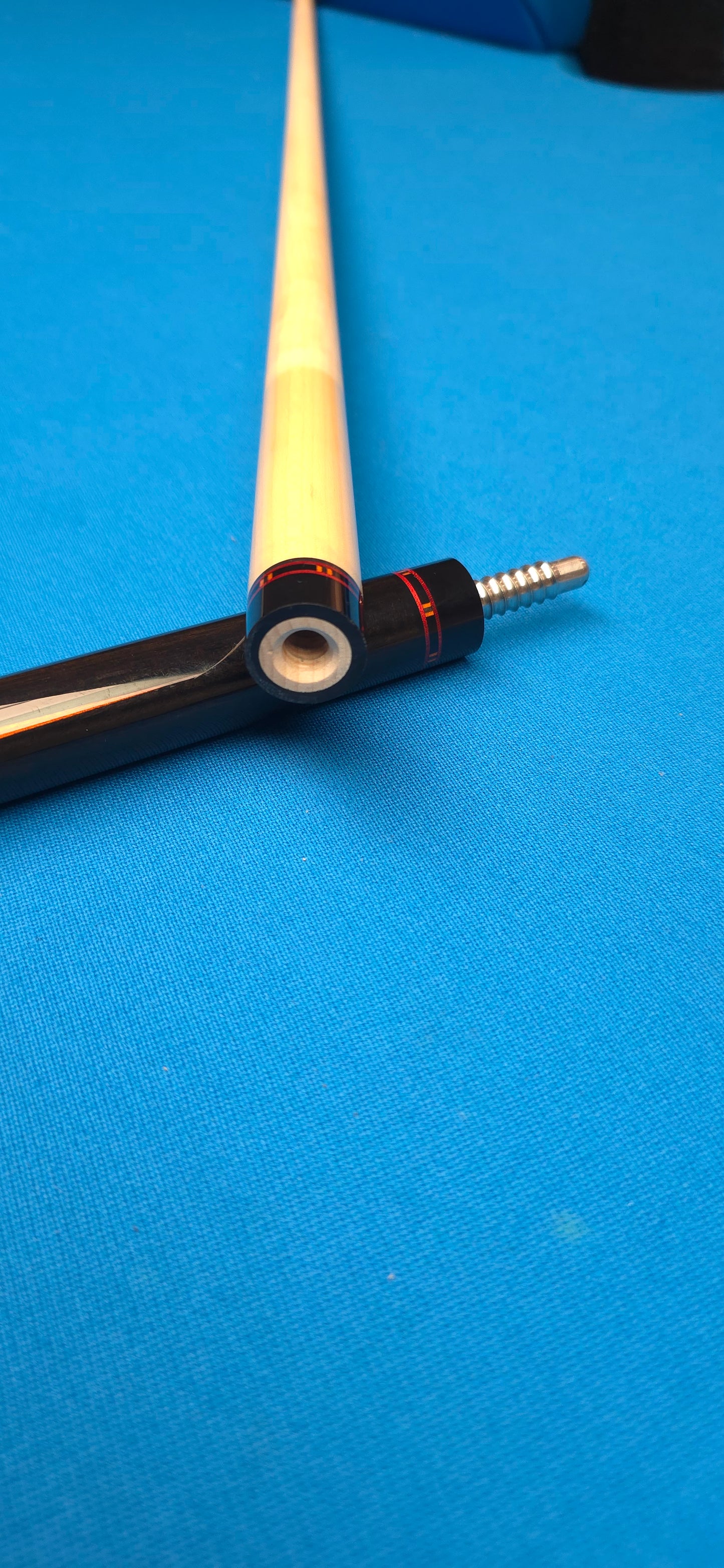 Precision Inlayed No. 7 – Ebony & Cocobolo with red orange outlined points